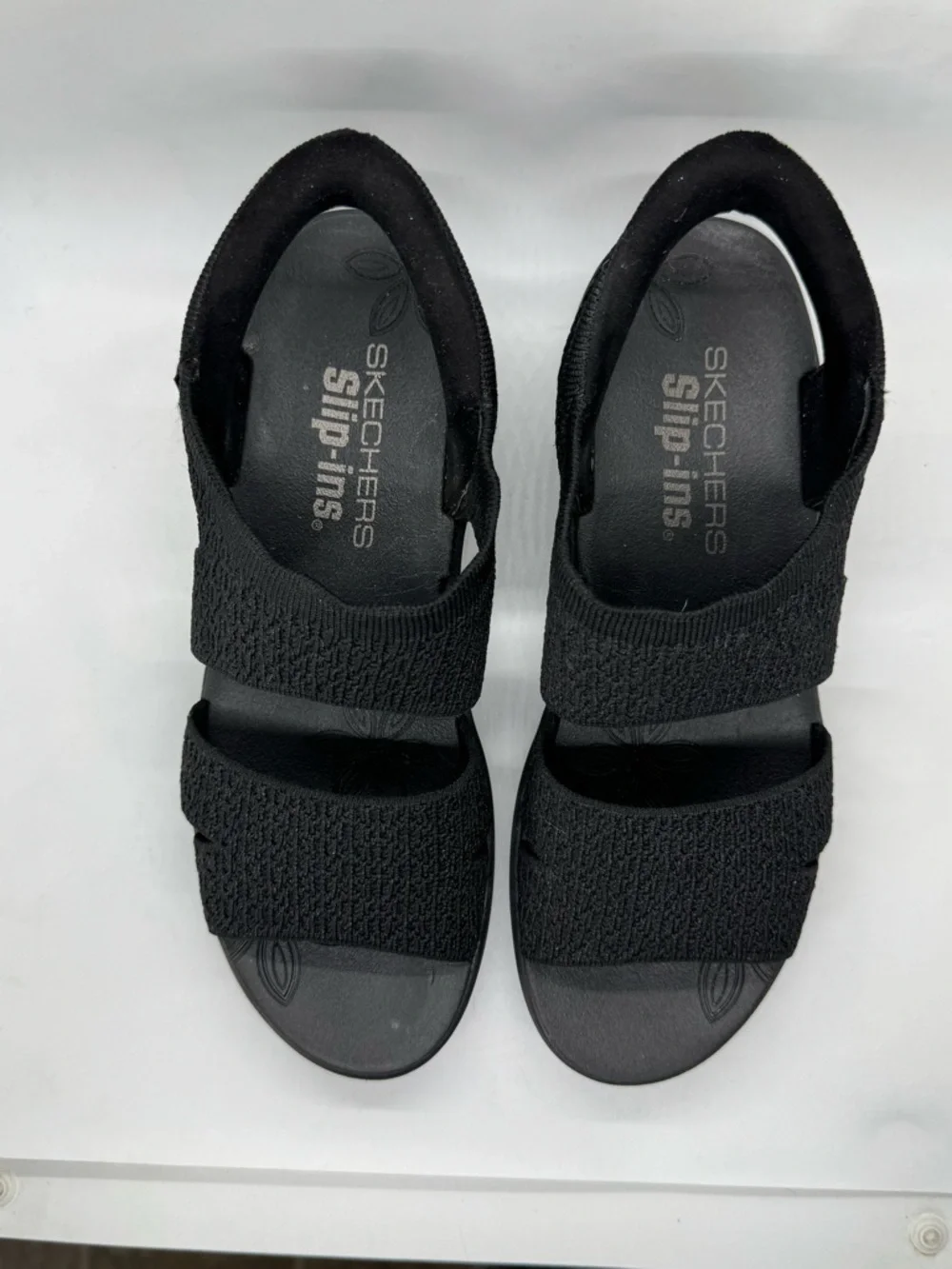Skechers Slip-ins_Pier Lite Flex Washable Sandals in Black Size 8 - Picture 5 of 10